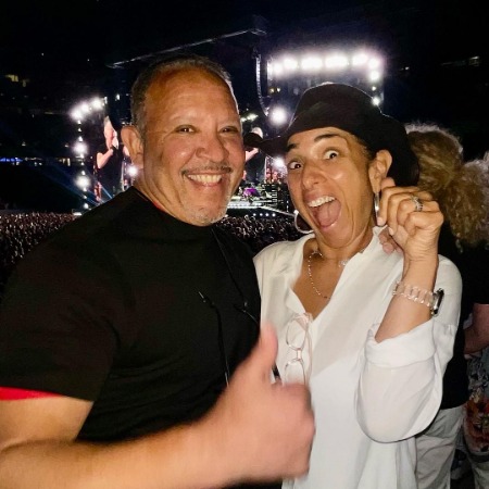 Michelle Miller with her husband Marc H. Morial. 